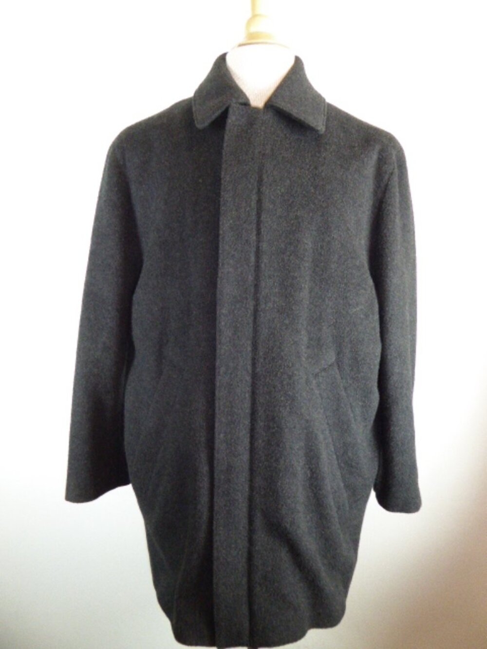 Hugo Boss charcoal gray wool dress coat M overcoat